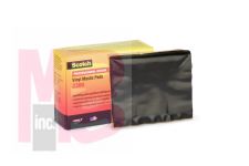 3M Scotch Vinyl Mastic Pad 2200  2-1/2 in x 4-1/2 in  Black  40 rolls/carton  200 rolls/case