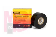 3M Scotch Linerless Rubber Splicing Tape 130C  3/4 in x 30 ft  Black  1 roll/carton  24 rolls/case