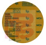 3M Microfinishing PSA Film Disc 268L  3 in x NH  40 Micron  Type D