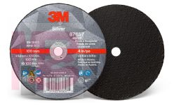 3M Silver Cut-Off Wheel 87657 T1 4 in x 1/8 in x 3/8 in 25 per inner 50 per case