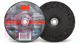 3M Silver Depressed Center Grinding Wheel 87455 T27 4 in x 1/4 in x 3/8 in 10 per inner 20 per case