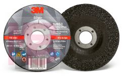 3M Silver Depressed Center Grinding Wheel 87453 T27 4.5 in x 1/4 in x 7/8 in 10 per inner 20 per case