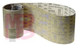 3M Diamond Microfinishing Film Belt 675L  0.375 in x 71 in  74 Micron  Film-Lok