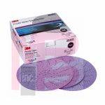 3M Purple Clean Sanding Hookit Disc 30461 5 in P600 50 discs per box 4 boxes per case